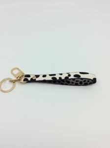 Cow Print Strap Keychain