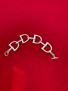 Horsing around horse bit bracelet