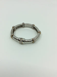 Silver Magnetic Studded Bracelet